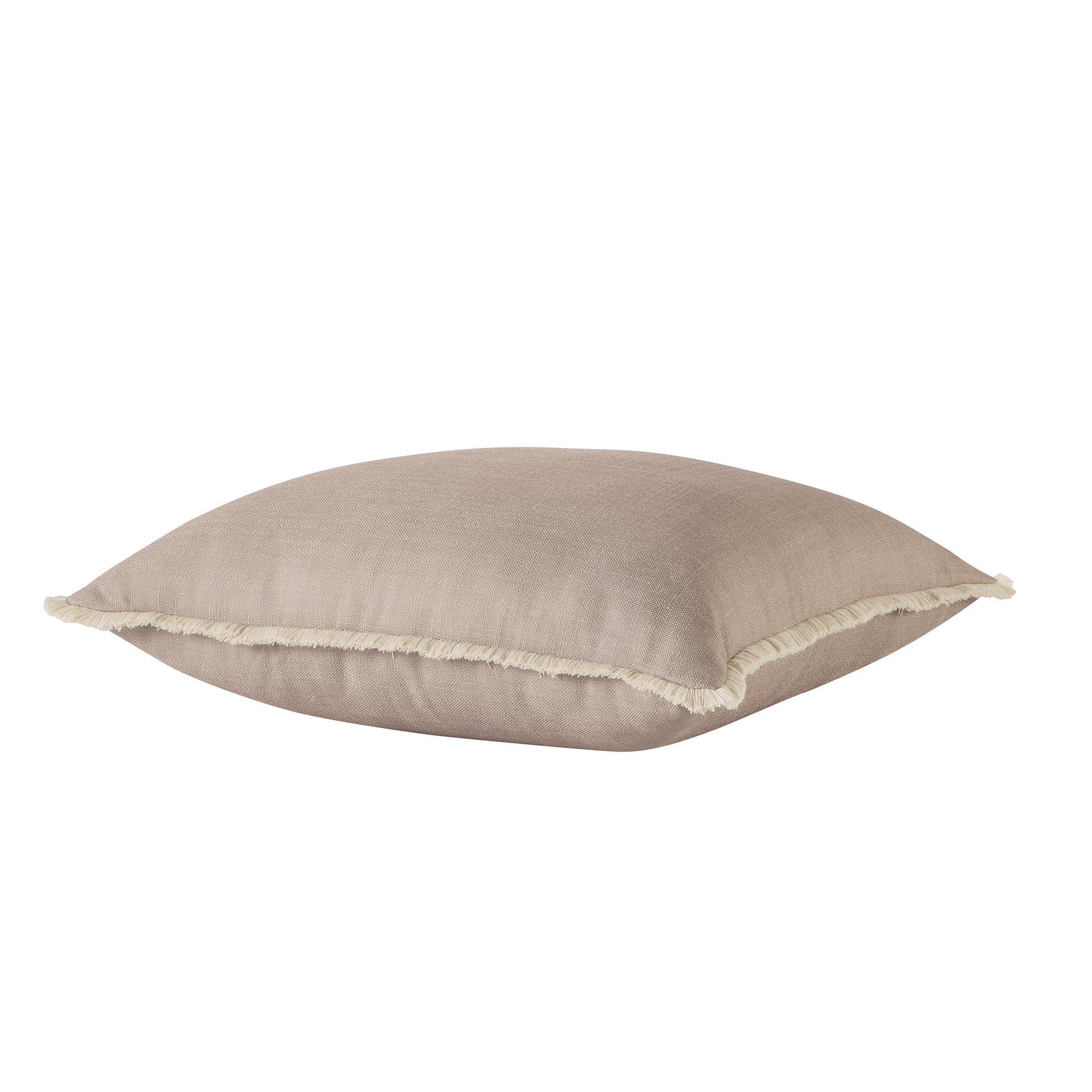 My Texas House Tan Fringe 18" x 18" Outdoor Pillow