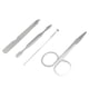 thumbnail image 4 of 6 in 1 Stainless Steel Manicure Set Nail Clippers Cleaner Cuticle Grooming Kit, 4 of 7