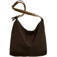 thumbnail image 1 of LHSHID Femmes Filles Rétro Toile Hobo Sac Suspendu Sac Seau Mode Sac Bandoulière Sac d'Épaule, 1 of 4