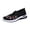 Black, variant on Easy Slip-On Daily Walking Shoes, Women's Orthopedic Walking Shoes for Nurses With Arch Support - Flower Embroidered Slip On Sneakers Featuring Breathable Knit Upper, Purple 5.5