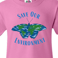 thumbnail image 4 of Inktastic Save Our Environment Earth Butterfly Youth T-Shirt, 4 of 5