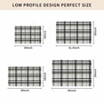 thumbnail image 4 of Sage Green Black Plaid Door Mat Indoor Outdoor,Farmhouse Green Black Checkered Non Slip Welcome Mat with Rubber Backing,Absorbent Fabric Front Door Mats Entryway Rug for Home Patio Entrance 20"x31.5", 4 of 8
