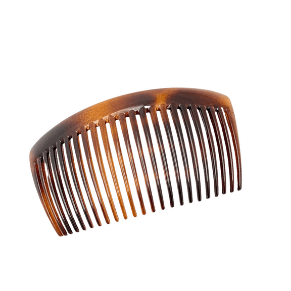 Parcelona French Large Tortoise Shell 23 Teeth Hair Side Combs 4 Inch