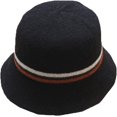 thumbnail image 6 of CoCopeaunts Women Bucket Hat Winter European American Fisherman Hat Warm Wool Felt Basin Cap Stripe Splicing Temperament Casual, 6 of 8