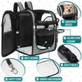 thumbnail image 2 of Dog Backpack Carrier for Small Large Cat, Pet, Puppies, Ventilated Pet Hiking Backpack Travel Bag,, 2 of 6