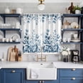 thumbnail image 2 of Blue Eucalyptus Leaves Kitchen Curtains Window Panels, Watercolor Spring Summer Botanical Insulated Window Treatment Curtain, Grommet Curtains for Bedroom/Living Room/Bathroom, 2 Piece 52"Wx84"L, 2 of 8