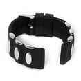 thumbnail image 4 of Correa de reloj de caucho de silicona para hombre de 22 mm (negro), 4 of 5