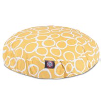 Majestic Pet | Fusion Round Pet Bed For Dogs, Removable Cover, Yellow, Medium