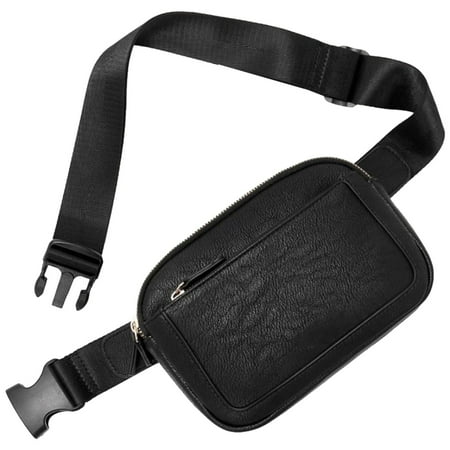 Belt Bag For Women Mini Crossbody Waist Bag Adjustable Strap Vegan Leather Bag