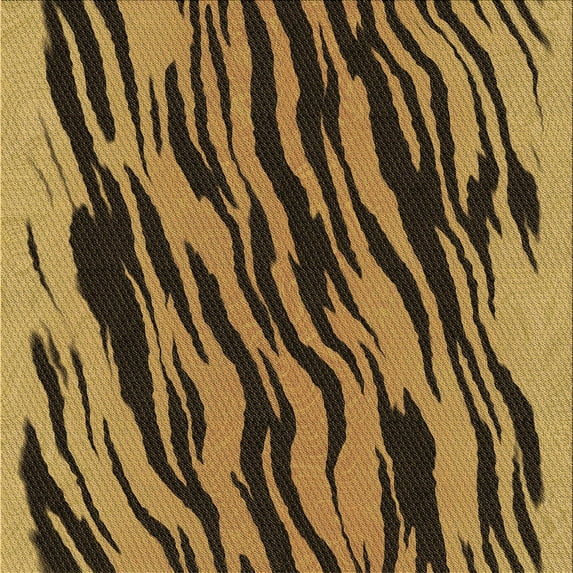 Ahgly Company Indoor Square Patterned School Bus Yellow Area Rugs, 7' Square