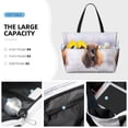 thumbnail image 3 of Daiia Cow Beach Travel Bag - Water-Resistant Beach Bag, Lightweight Tote with 7 Pockets for Women and Men - Gym,Pool,Camping,Reusable Grocery Bag, 3 of 7