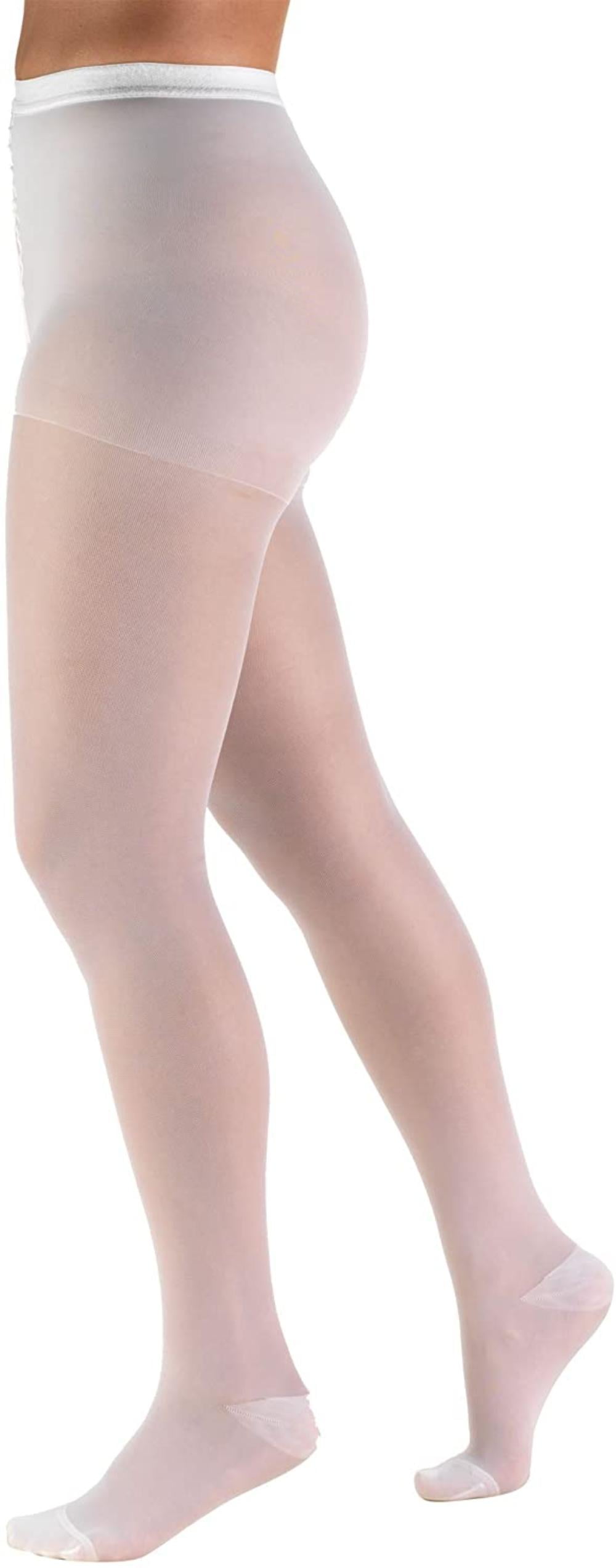 8-15 mmHg Medium 20 Denier Womens Shaping Tights Truform Sheer Compression Pantyhose Beige