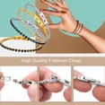 thumbnail image 7 of PROSTEEL White Gold Plated Tennis Bracelet for Women with Simulated Diamond Wedding Gift 3mm Round Cut Cubic Zirconia Bracelets 7.5 inch, 7 of 7
