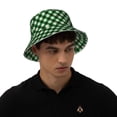 thumbnail image 4 of Balery Green Argyle Plaid Sombreros para el sol para hombre y mujer, sombrero de pescador con UPF 50+, 4 of 6