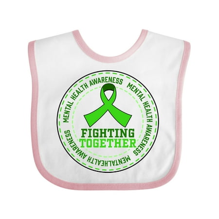

Inktastic Fighting Together- Mental Health Awareness Boys or Girls Baby Bib