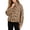 Z2 Brown, variant on Norvella Womens Gingham Bomber Jackets Zip Up Stand Collar Long Sleeve Oversized Cropped Relaxed Fit Lightweight Windbreaker Coats