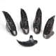 thumbnail image 2 of Estilo Gótico Punk Rock Garra De águila Anillo De Uñas Con Punta De Dedo De Diamantes De Imitación 5 Piezas Negro, 2 of 9