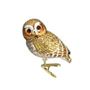 Old World Christmas Glass Blown Ornament for Christmas Tree, Pygmy Owl (With OWC Gift Box)