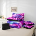 thumbnail image 6 of Manfei Tie Dye 7-Piece Twin Bedding Sets,Trippy Watercolor Bedding Comforter Set,Abstract Gradient Breathable Sheet Sets,Super Cozy Swirl Room Decor,Reversible, 6 of 8