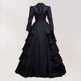 thumbnail image 4 of Vestidos de Fiesta Elegantes vintage negro con cuello vuelto traje informal de vacaciones para mujer Ygjytge Negro T XXL para Mujer, 4 of 6