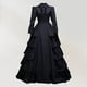 thumbnail image 4 of Vestidos de Fiesta Elegantes vintage negro con cuello vuelto traje informal de vacaciones para mujer Cgtredaw Negro T XS para Mujer, 4 of 7