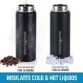 thumbnail image 6 of Zulay Kitchen Stainless Steel Vacuum Insulated Water Bottle by Hydration Nation - 18oz Midnight Black, 6 of 7
