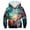 Mint Green, variant on Boys 3D Digital Print Hoodie Cool Swirl Vortex Graphic Hooded Sweatshirt Novelty Psychedelic Long Sleeve Pullover Tops Clothes for Kids