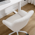 thumbnail image 5 of Dayalane Kids Desk Chair, Adjustable Swivel Faux Fur Study Chair with Armrests, Comfy Upholstered Computer Chair for Boys and Girls, Cute Computer Chair for Children, White, 5 of 7