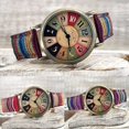 thumbnail image 1 of Relojes multicolores con estampado arco iris para mujer, peculiar boho hippie, 1 of 4