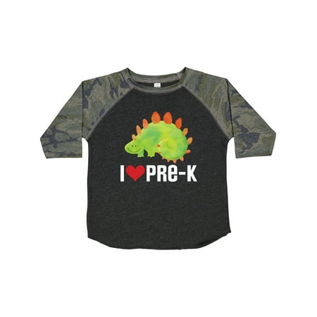 

Inktastic Preschool I Love Pre K Dinosaur Gift Toddler Boy or Toddler Girl T-Shirt
