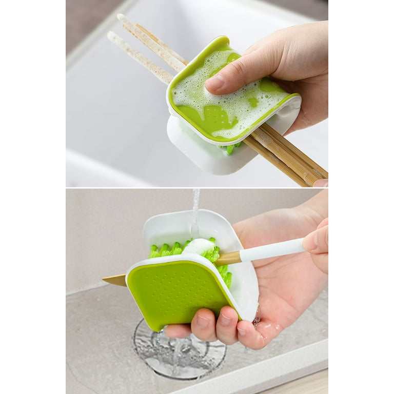 Simply Good Hand-Held Cutlery Cleaner - Scrub Brush For Knives and
