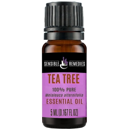 Sensible Remedies Tea Tree 100% Therapeutic Grade Essential Oil, 5 mL (0.167 fl oz)