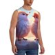 thumbnail image 2 of Fotbe Heart Sky Bird Couple Men's Camiseta sin Mangas Estampada para Hombres, Playera Casual para Gimnasio, Entrenamiento, Playa-3X-Large, 2 of 7
