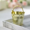 thumbnail image 4 of BalsaCircle 12 Gold Pail Bucket 2" Mini Planter Party Favor Candy Gift Holders Weeding Home, 4 of 7