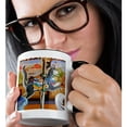 thumbnail image 2 of 3drose, Picture of Carousel Using Cats Not Horses, 11oz Two-tone Black Mug, 2 of 6