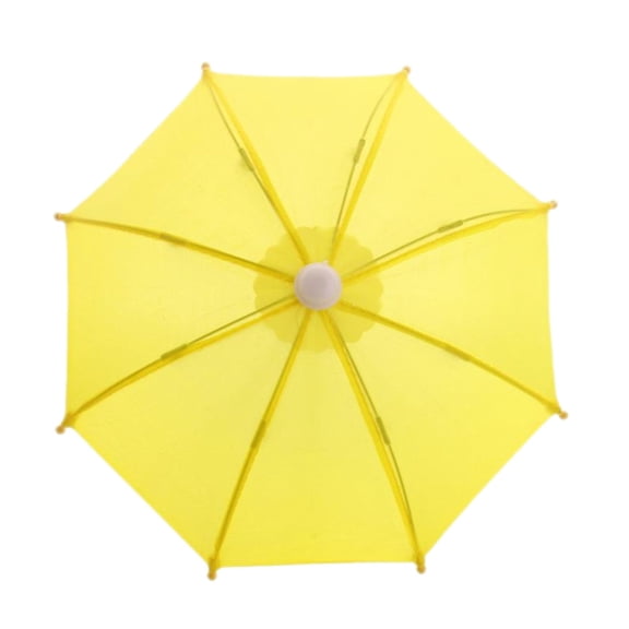 kjfeif Doll Accessory Umbrella Toy Accessory and Props, Mini Colorful Sunny Rainy Umbrella Dollhouse Pretend Play Toy for 18 Inch People Photography Props Home Decoration