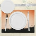 thumbnail image 3 of Ambesonne Teen Room Place Mats Set of 4, Motorbike Jump Hills, Standard Size, Seal Brown Vermilion, 3 of 6