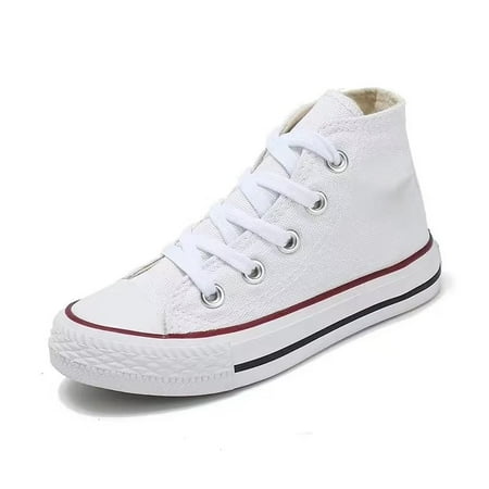 

JJtiger Children s canvas shoes spring and autumn high top casual shoes for boys and girls Breathable comfortable cloth shoes