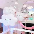 thumbnail image 5 of Globo de aluminio con forma de nube sonriente blanca de 30 pulgadas, 5, 3 o 2 unidades, con número de helio para fiesta de cumpleaños, baby shower para niños, suministros de decoración para bodas, 5 of 5