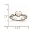 thumbnail image 6 of Chisel Stainless Steel Polished Twisted Heart Ring, 6 of 7