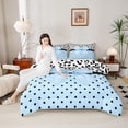thumbnail image 4 of Castle Fairy Dreamy Ribbon Bowtie Queen Comforter Set,Black Leopard Bedding Comforter Set, 4 of 8