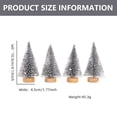 thumbnail image 2 of Mini árboles de Navidad para decoración navideña, mini árbol de Navidad artificial con base de madera, árboles de decoración navideña de mesa para decoración navideña (4 piezas), 2 of 5