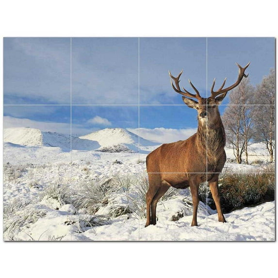 Deer Ceramic Tile Mural Kitchen Backsplash Bathroom Shower 402748-S43
