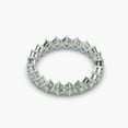 thumbnail image 2 of Emerald Cut Moissanite 18k Eternity Ring, 2 of 6