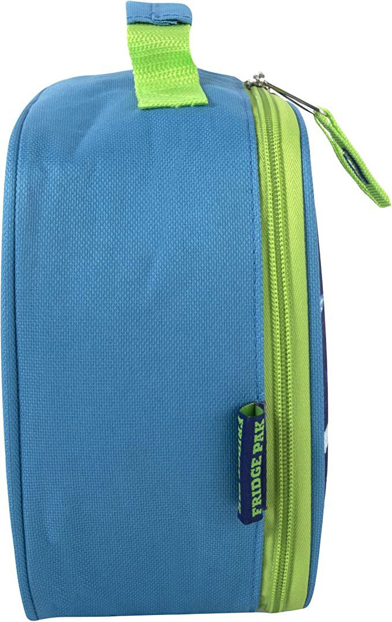 Soft Shell Insulated Lunch Bag for Storing Food, Drinks, Snacks, Utensils and Napkins in Snarky Sharkies Print