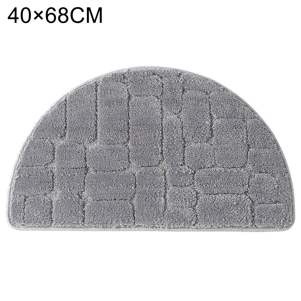 Indoor Doormat Solid Color Semicircular Super Absorbent Water Low