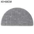 thumbnail image 2 of Ludlz Indoor Doormat Solid Color Semicircular Super Absorbent Water Low Profile Mats Machine Washable Non Slip Rubber Entrance Rug for Front Door Inside Dirt Trapper Mats Shoes Scraper, 2 of 7