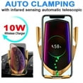 thumbnail image 6 of Oelect 10W Qi Wireless Charger Car Holder Automatic Clamping Smart Infrared Sensor GPS Air Vent Mount Mobile Phone Bracket Stand High Quality, 6 of 6