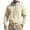 Beige, variant on IWRICH Mens Casual Cotton Hoodies Drawstring Quarter Zip Pullover Sweatshirts XL