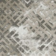 thumbnail image 6 of 5' x 8' Sand Silver Geometric Maze Pattern Indoor Area Rug, 6 of 6
